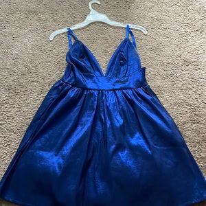 Blue mini formal dress